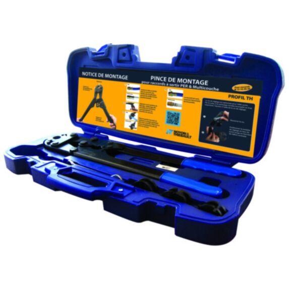 Coffret complet pince à sertir Tuyau multicouche + PER profil TH - NOYON THIEBAULT