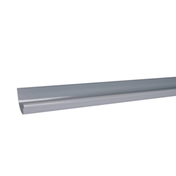 Gouttière demi-ronde PVC 4m gris développé 16cm G16 - GIRPI