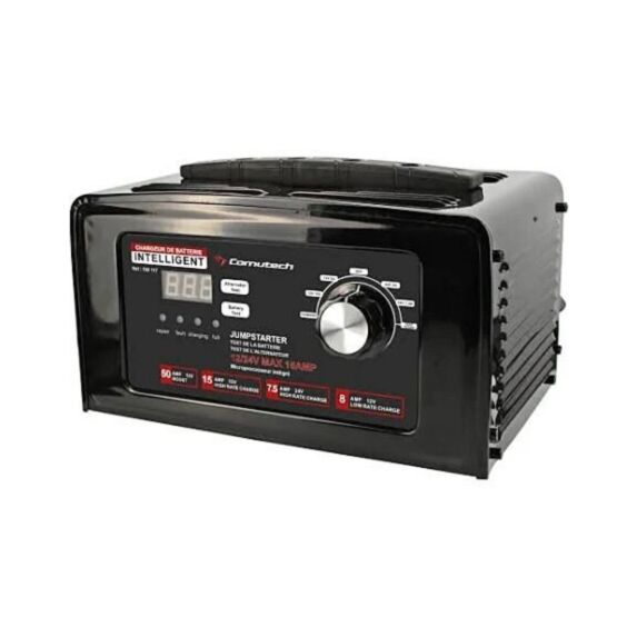Chargeur comutech automatique 12/24v + jumpstarter - AURILIS