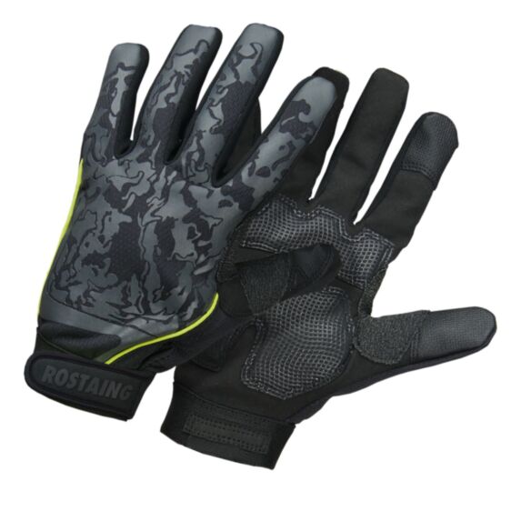 Gants T8 Souldier textile camouflage taille 8 noir - ROSTAING