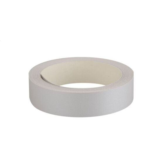 Bande de chant mélaminée auto-adhésif gris alu 19mm x 5ml