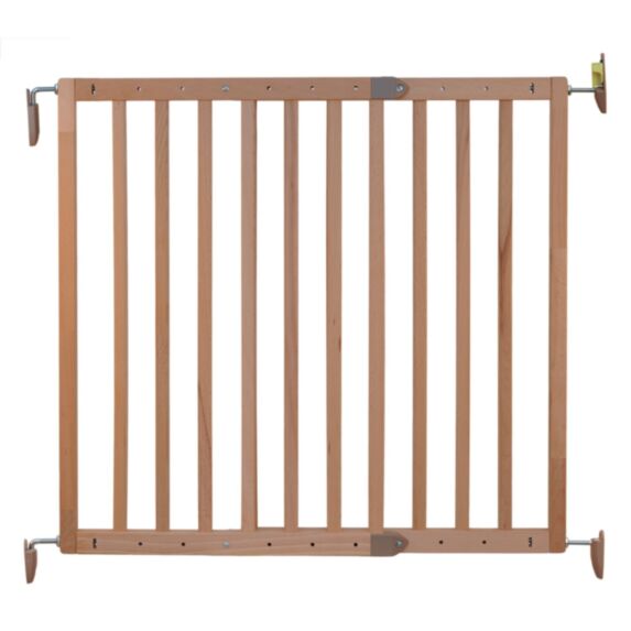 Barrière de sécurité pour enfants prune pivotante bois brut fsc 69-107cm - NORDLINGER