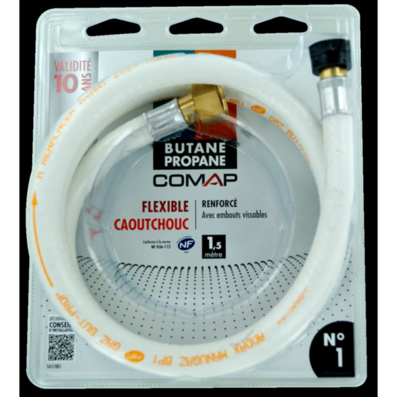 Flexible caoutchouc butane/propane 1.5m - COMAP