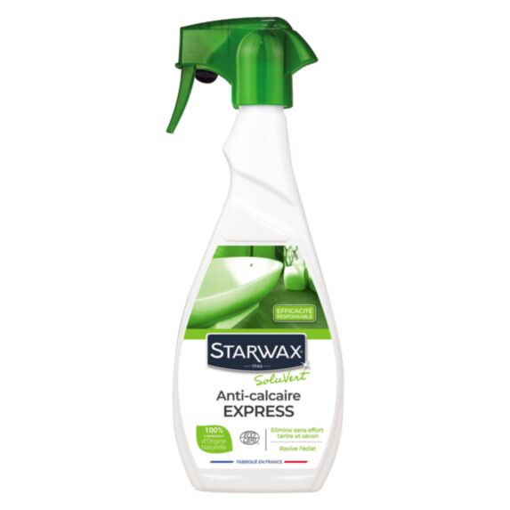 Anti-calcaire express pour salle de bains Ecocert 500ml - STARWAX SOLUVERT