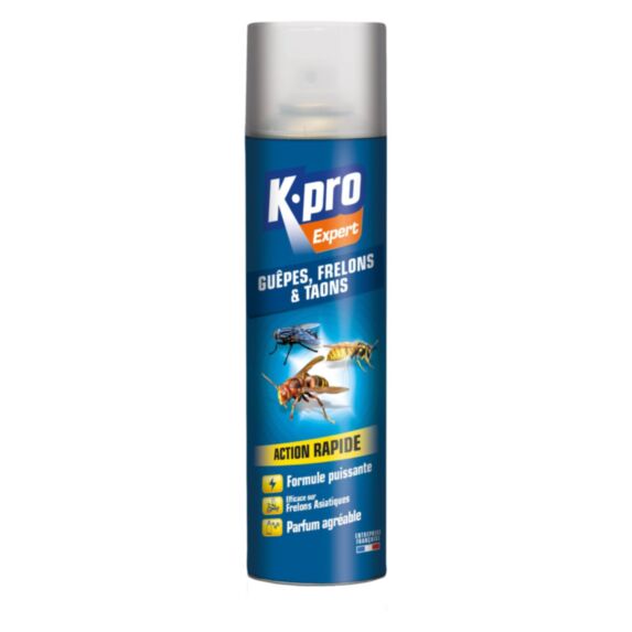 Aérosol guêpes-frelons-taons 400ml - K.PRO