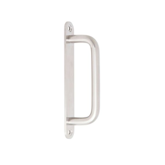 Poignée de tirage porte à galandage inox brossé entraxe 150mm gris - LINEA BERTOMANI