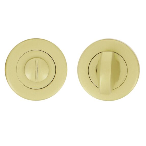 Rosace WC ronde laiton satiné x2 - LINEA BERTOMANI