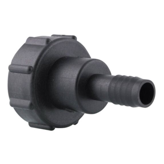 Raccord cuve IBC F2’’ S60 ×6 sortie droite cannelée Ø19 mm - FITT