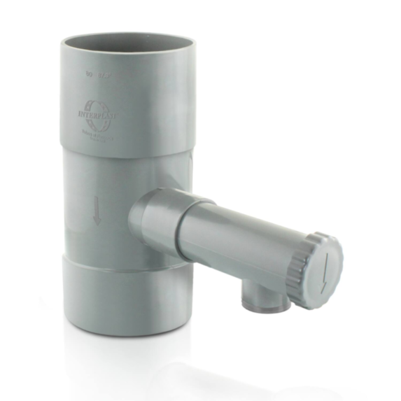 Collecteur eaux pluviales gris Ø25mm - FITT