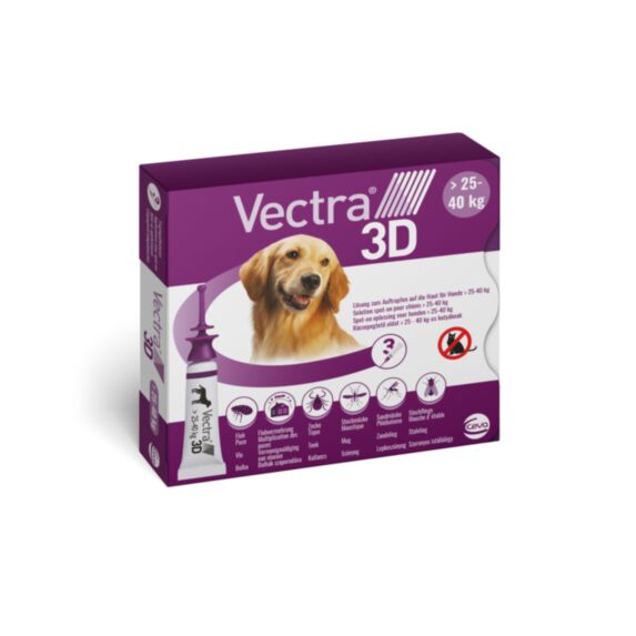 Pipette chien VECTRA 3D 25-40 kg L x3 - VECTRA