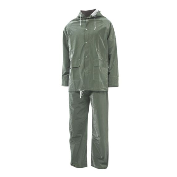 Tenue de pluie L vert PVC - BLACKFOX