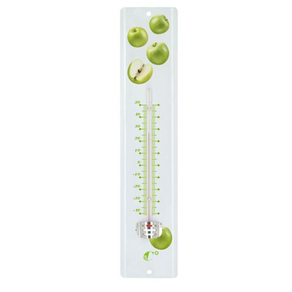 Thermomètre décor pomme 30cm - BLACKFOX
