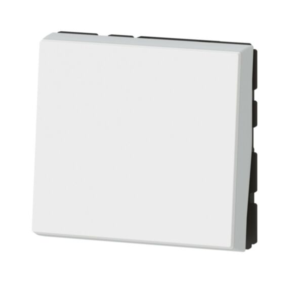Interrupteur Mosaic Témoin Easy LED Composable + Voyant 10A Blanc 2 Modules