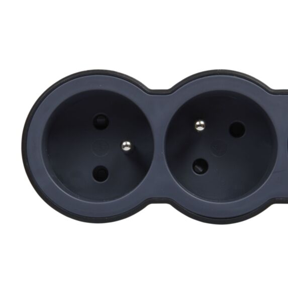 Multiprise 3 prises 2P+T 3G 1,5mm² 3m Noir