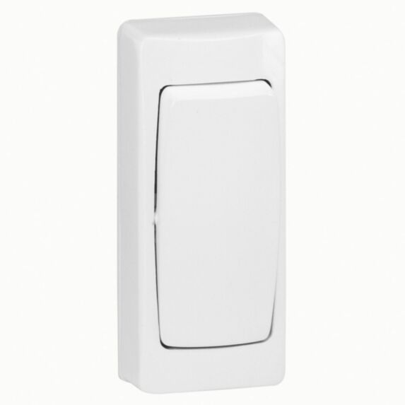 Interrupteur ou va et vient étroit complet blanc - LEGRAND