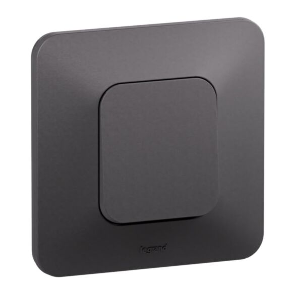 Poussoir Neptune 6A bornes automatiques noir - LEGRAND