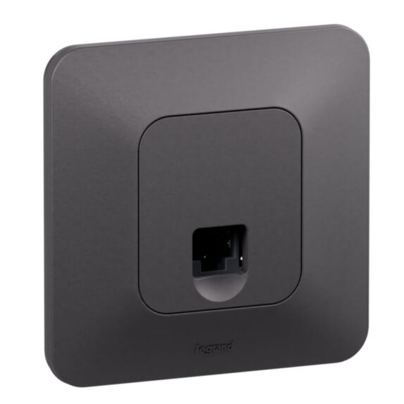 Prise RJ45 multimédia catégorie 6 FTP Neptune noir - LEGRAND