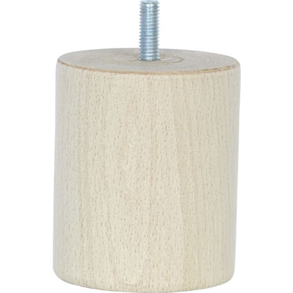 Pied de lit cylindrique brut h80 d68 - BAR PLUS