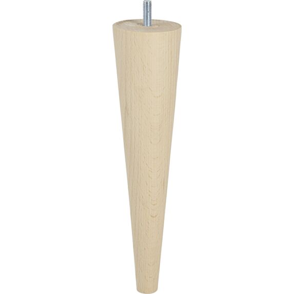 Pied de lit fuseau fin brut H.250 Ø58mm - BAR PLUS