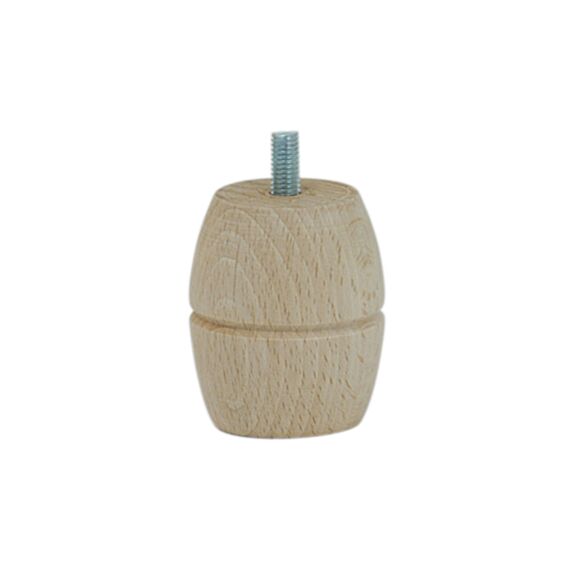 Pied de meuble modèle 24 brut h60 Ø52 mm - EVOLUDIS
