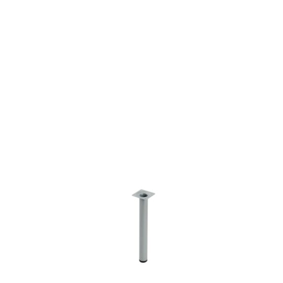 Pied metallique cylindrique sans verin gris H.250 ∅30 - BAR PLUS