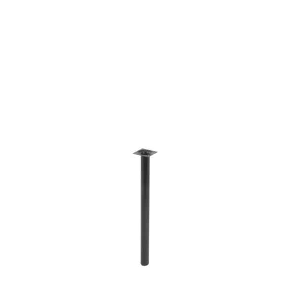Pied cylindrique métal noir H.400 Ø30 mm - EVOLUDIS