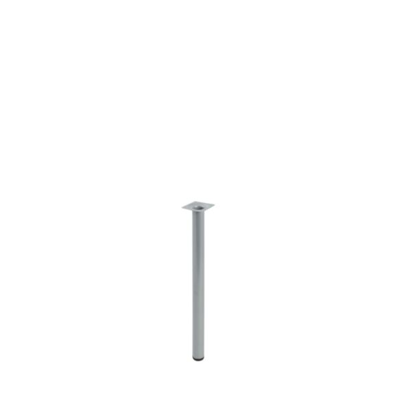Pied cylindrique métal gris H.400 Ø30 mm - EVOLUDIS
