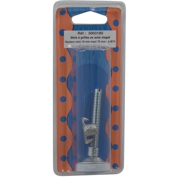Blister 1 piece verin a griffes l.70 m10 - BAR PLUS