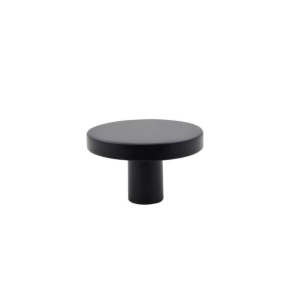 Patère Ronde métal acier 1 tête noir - BAR PLUS