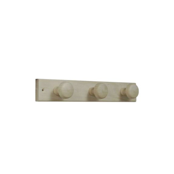Porte-manteau Alfa bois 3 têtes - BAR PLUS