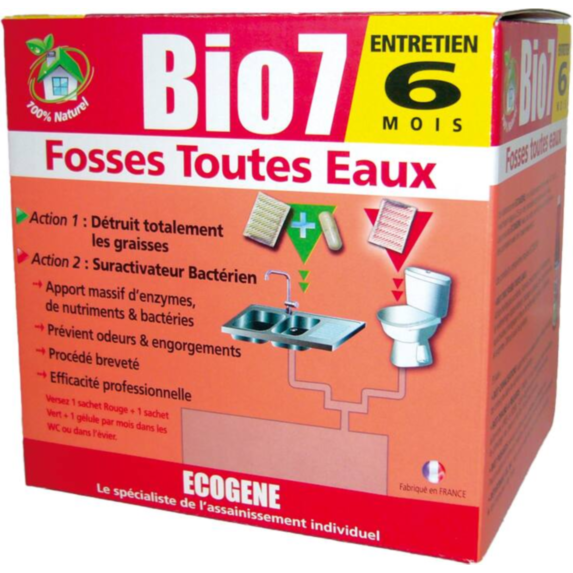 bio 7 entretien fosses toutes eaux 6 mois - ECOGENE