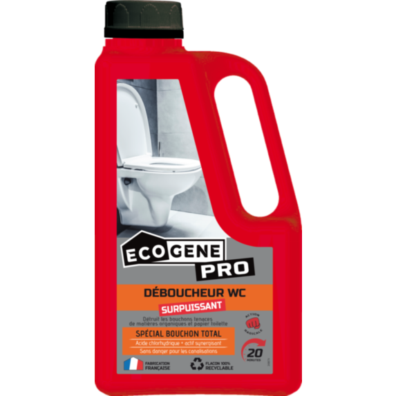 Déboucheur WC surpuissant 1L - ECOGENE