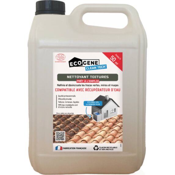 Nettoyant toitures pae 50 m² ECOGENE clean tech 5 