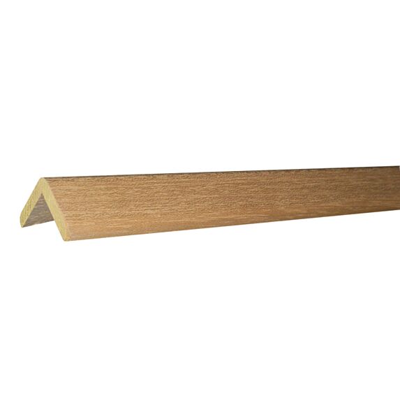 Angle arrondi bois exotique blanc non traité 24mmx24mm 2m40 50 longueurs - SOTRINBOIS