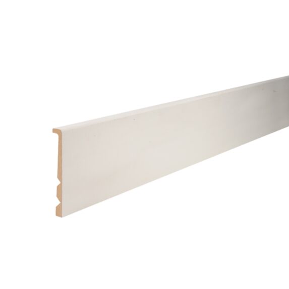 Surplinthe Universelle M.D.F. Prépeint Blanc 22x133mm 2m44 6 longueurs