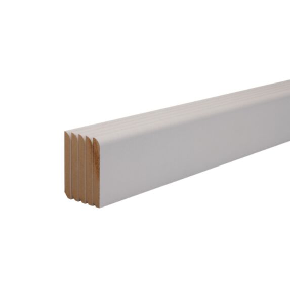 Plinthe arrondie MDF prépeint 10x100 2m le lot de 5 longueurs - SOTRINBOIS