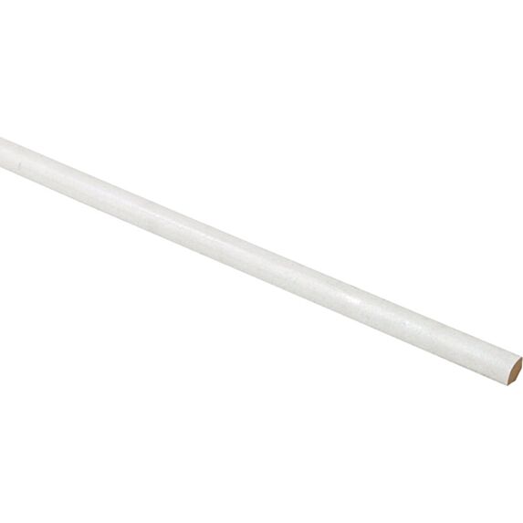 Quart de rond MDF prépeint blanc diamètre14mm longueur2M44 25 longueurs - SOTRINBOIS