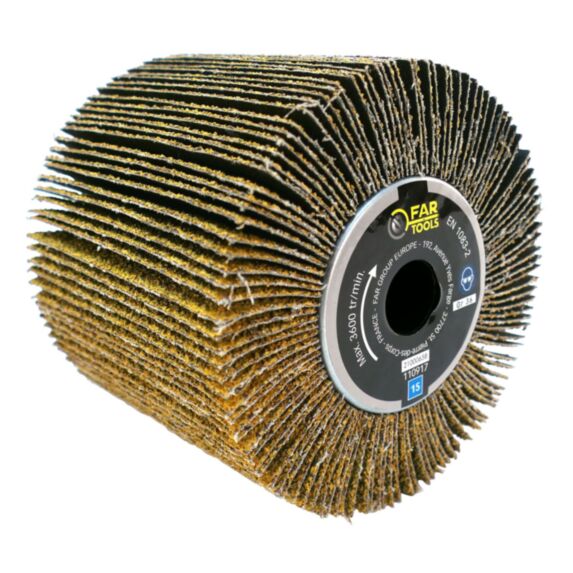 Brosse lamelles abrasives A36 Reno Ø120mm - FARTOOLS