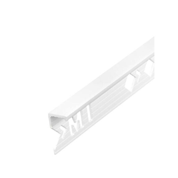 Profilé équerre Mur PVC blanc 10mm/2,5m
