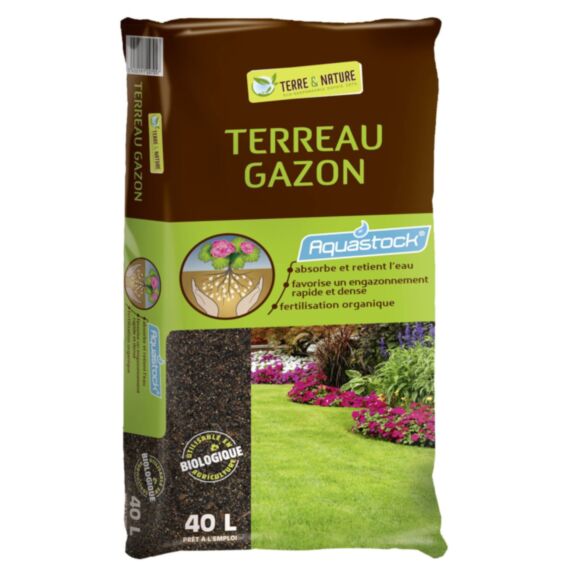 Terreau gazon Aquastock - prêt-à-l'emploi