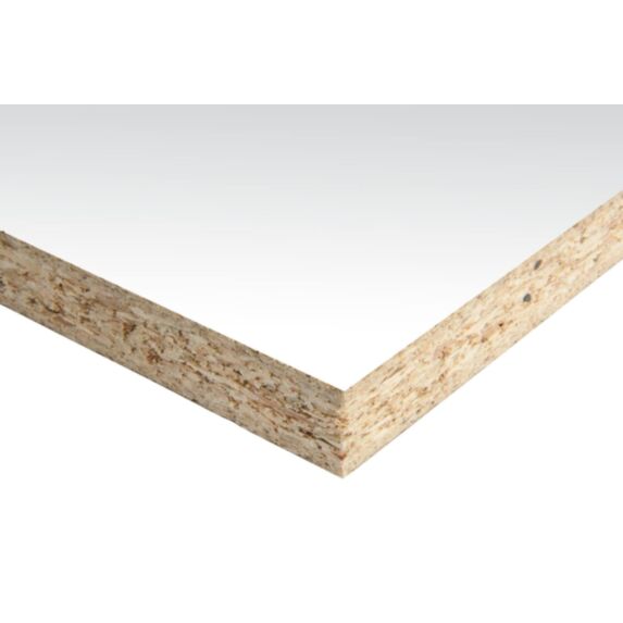 Panneau de bois aggloméré mélaminée prédécoupé 120x60x1,6cm blanc