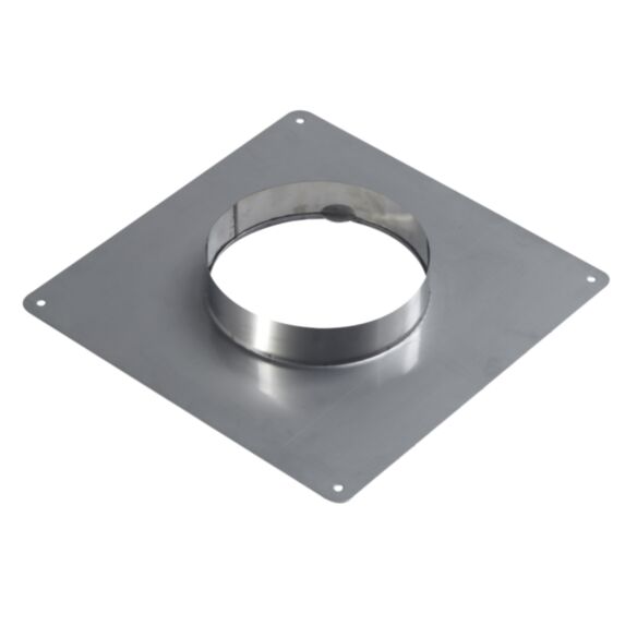 Plaque d'étanchéité inox 350x350 Ø155mm - TEN