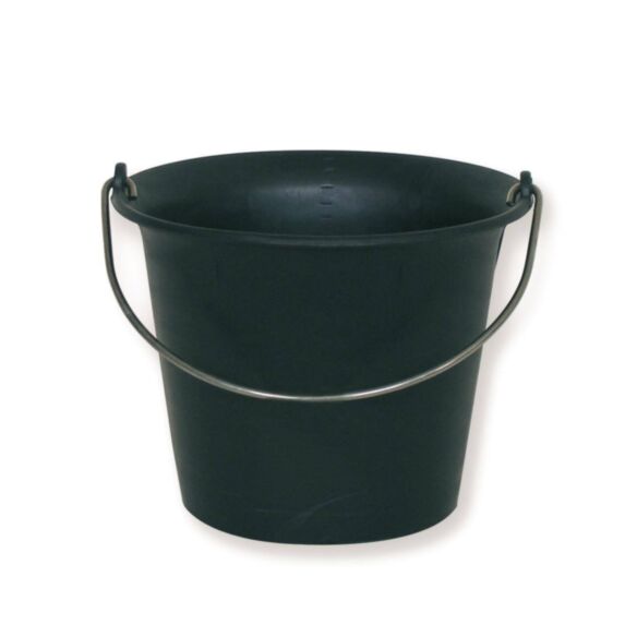 Seau Ecochok noir 11L, anse 6,3 mm - MONDELIN