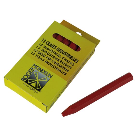 Etui 12 craies rouges - 12 cm - MOB