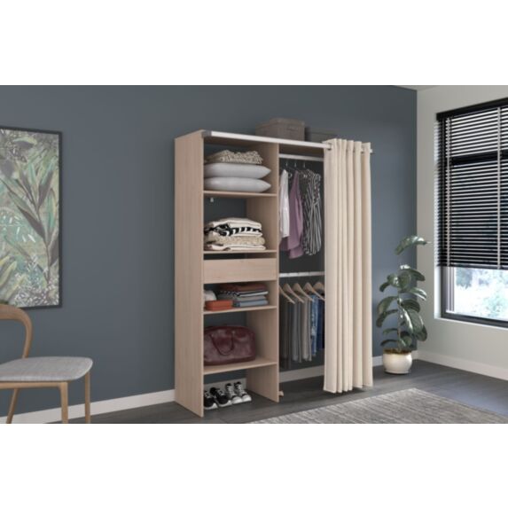 Kit dressing Bali Brooklyn 182cm acacia et blanc - PARISOT