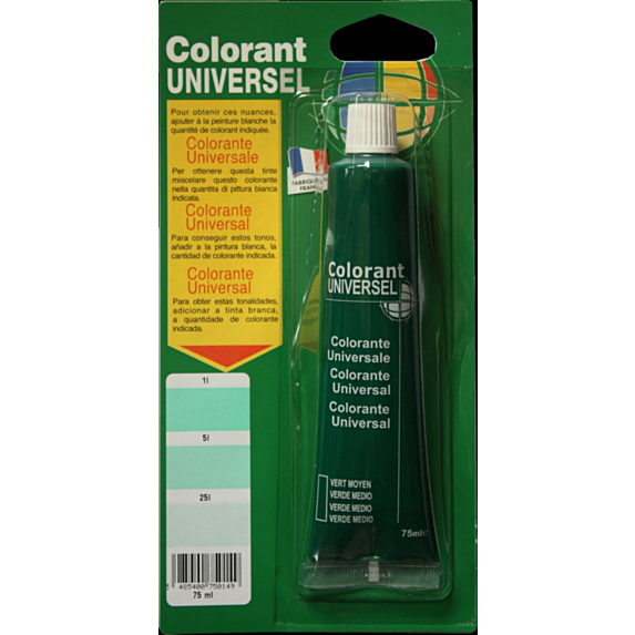 Colorant universel pour peinture vert moyen 75ml