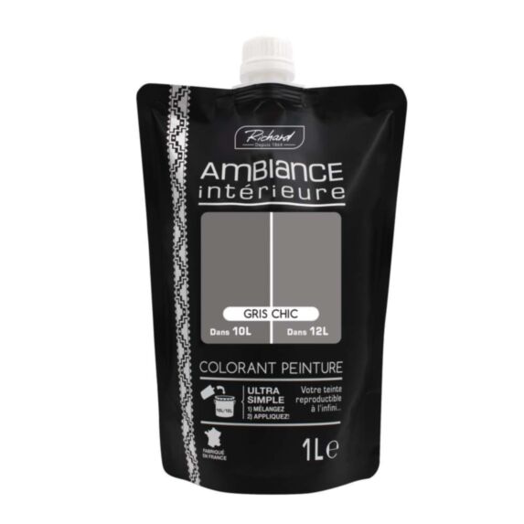 Colorant spécial peinture acrylique monodose 1L Loft gris chic