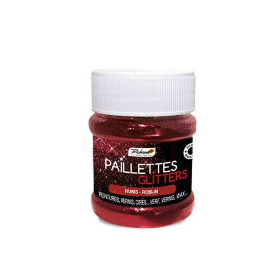 Additif paillettes peinture Rubis 80gr