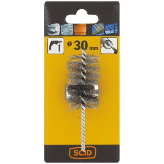 Brosse écouvillon fils acier ondulés - SCID