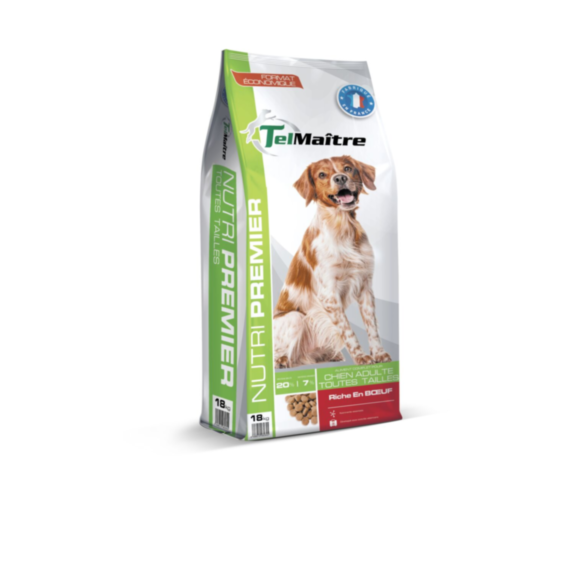 Croquettes nutri premier 20/07 18kg - TEL MAITRE